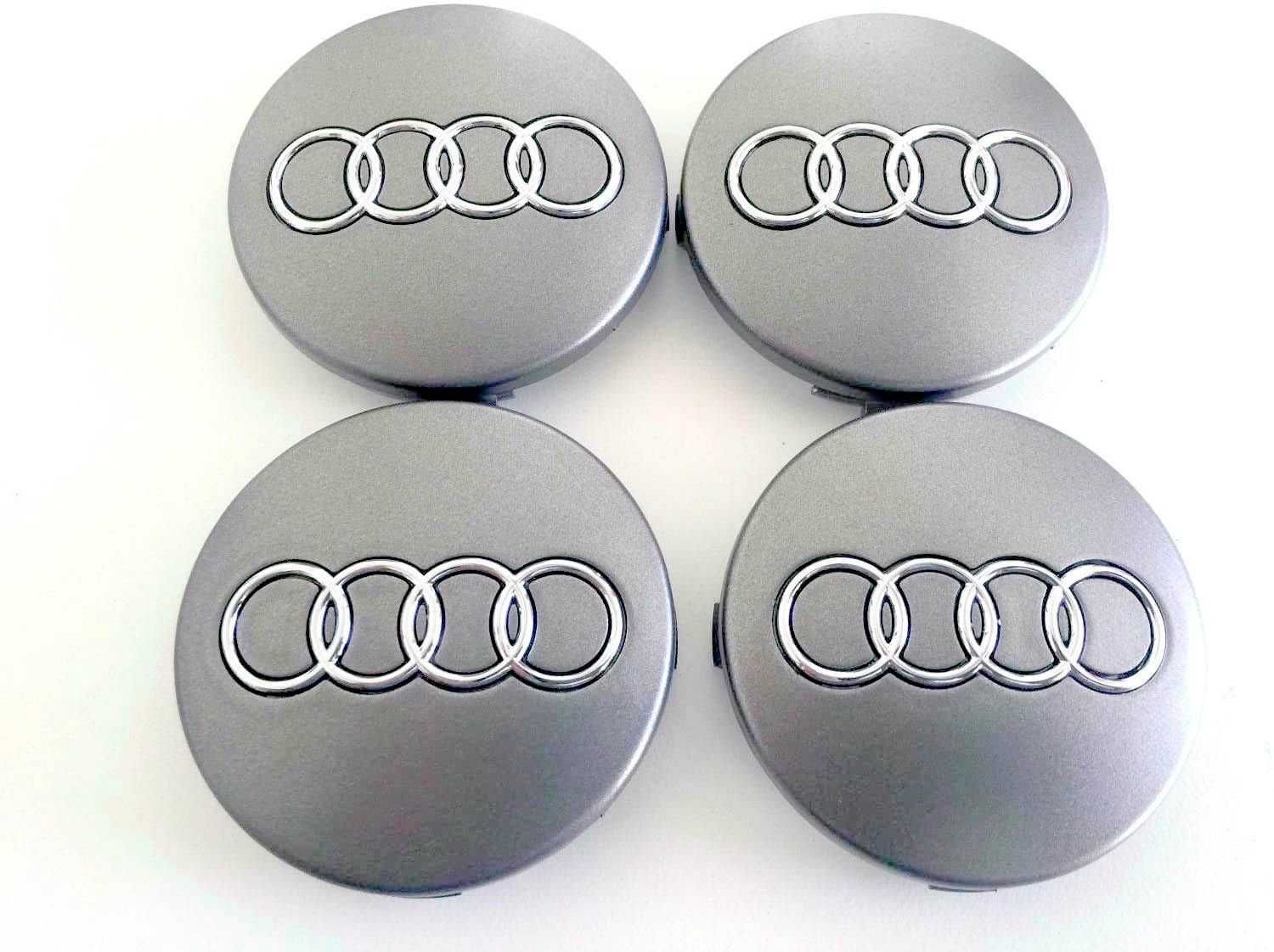 Capace Roti Sigle Embleme Jante AUDI 60mm / 68mm Negru / Gri