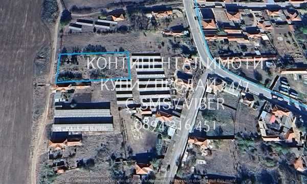 код 63059. Дворно място 1600м2, с партиди за ток и вода, до ФЕЦове,