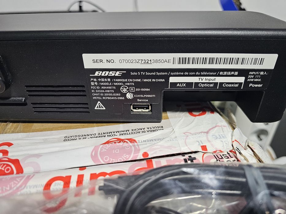 Soundbar Bose solo 5