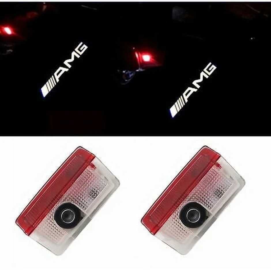 Set Logo Proiectoare Lampi 3D LED Lumini Usi Portiere Mercedes AMG