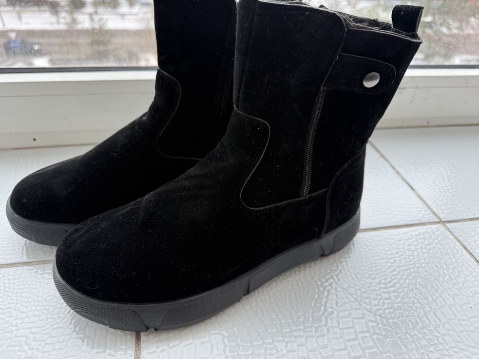 Обувь зимняя замша