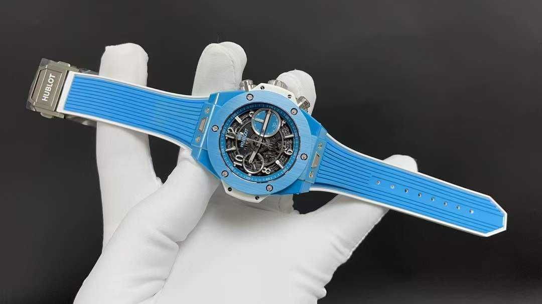 HB Big Bang Unico Ceramic Blue-White