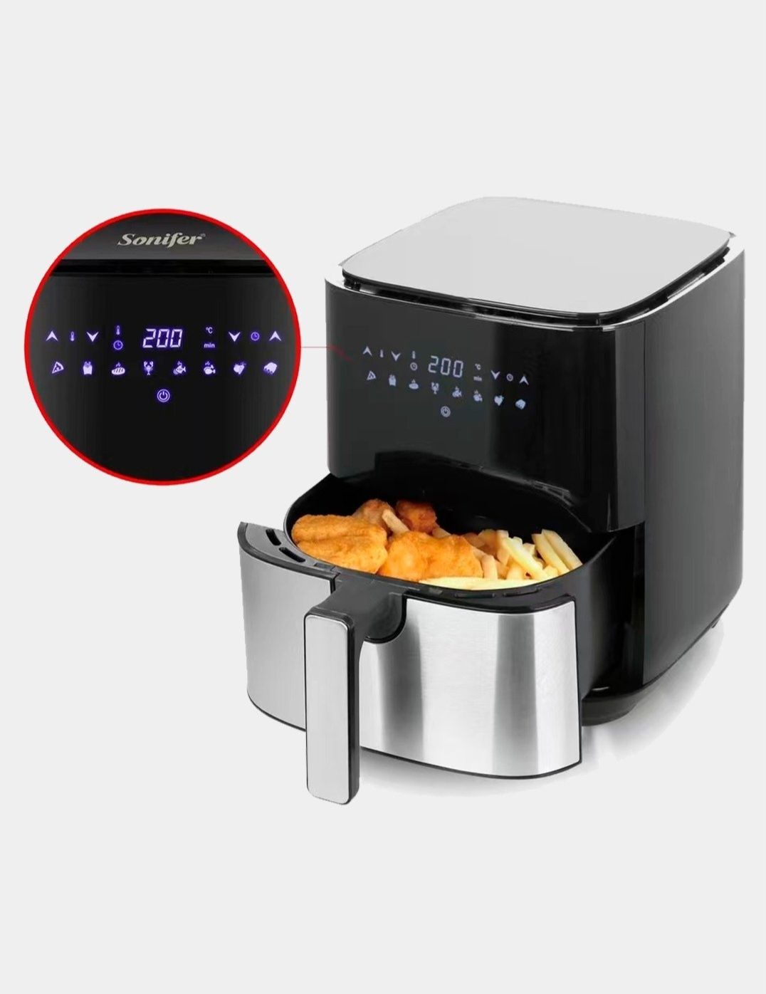 Аэрогриль Фритюрница Мультиварка sonifer sf-1014 Air Fryer aerogril