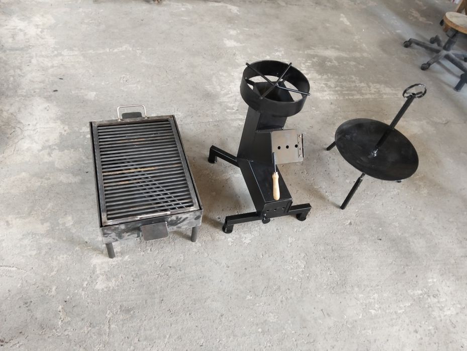 Sobă rachetă, grătare de grădină, disc