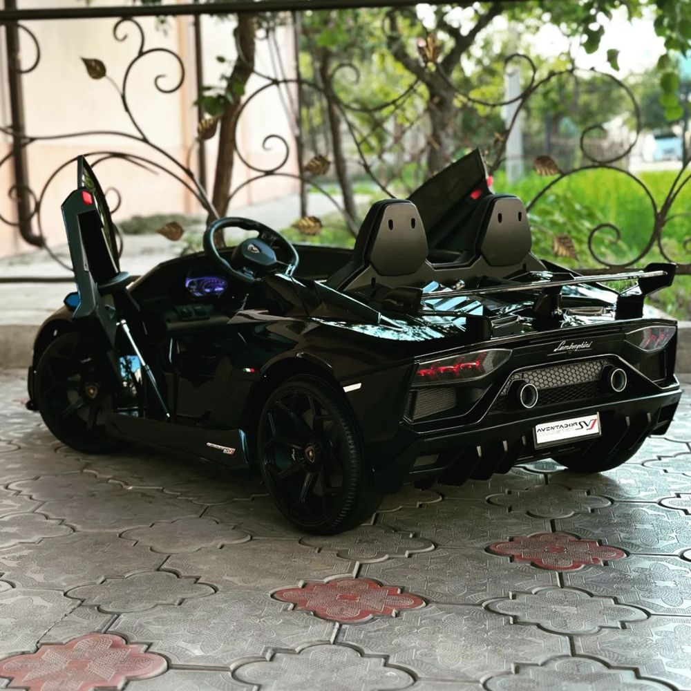 Лицензионный и двухместный Lamborghini детская машина электромобиль