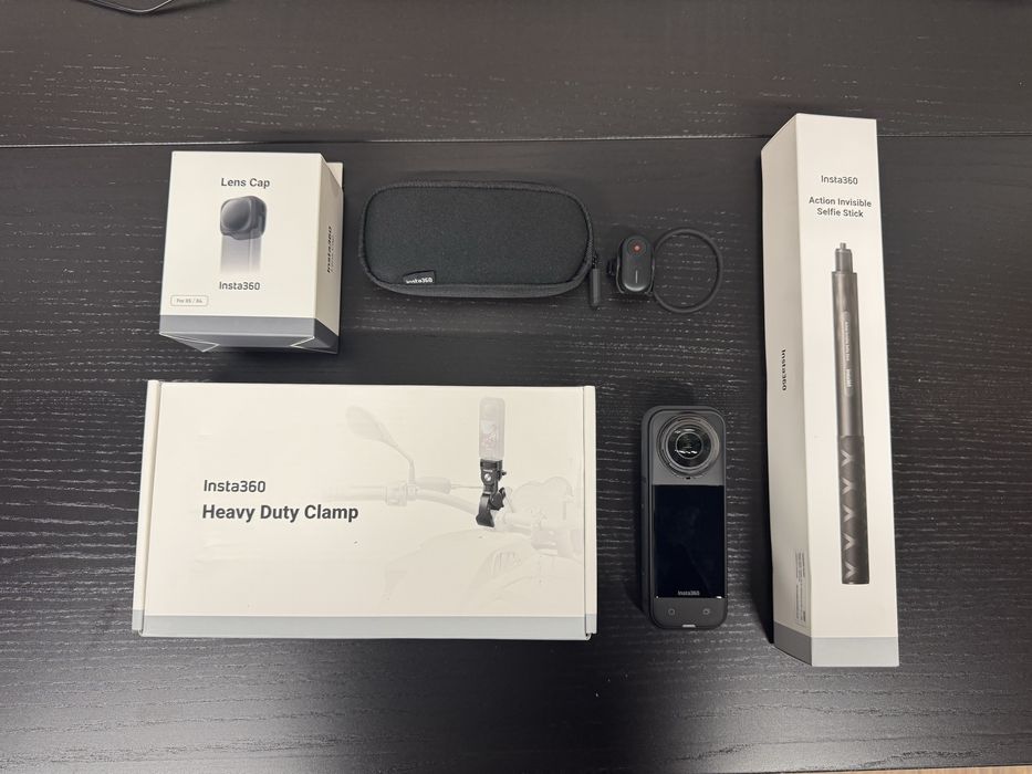 Insta360 X5 | motorcycle bundle | 512 gb SD Card + още аксесоари