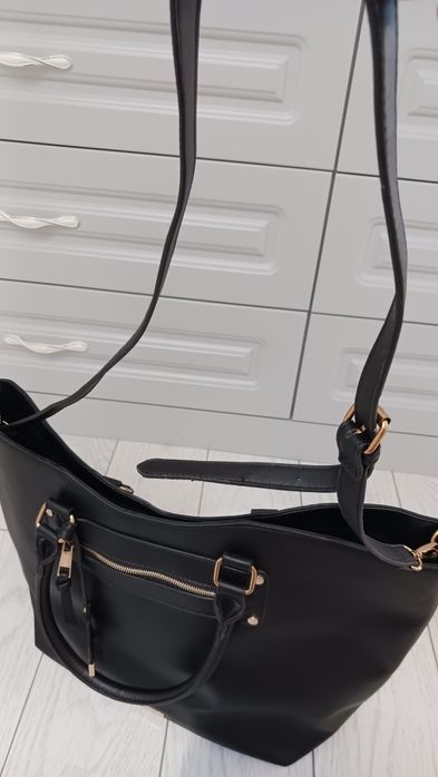 Poseta tip shopper bag din piele