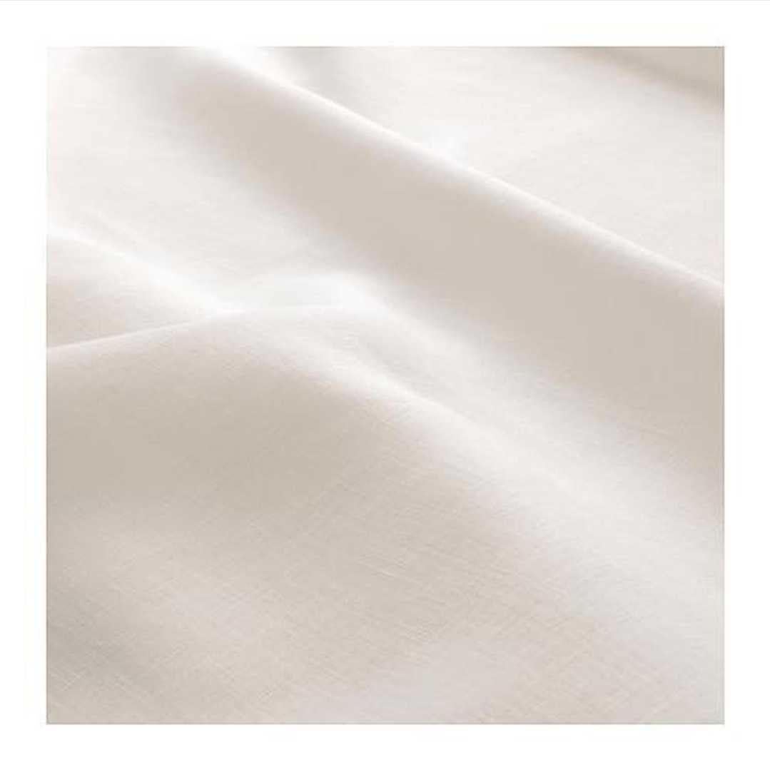 Lenjerie de pat Puderviva cu șnururi decorative (Ikea), alb, de in