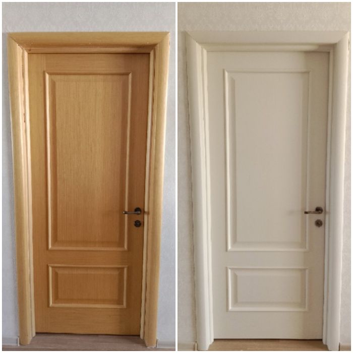 Покраска межкомнатных дверей