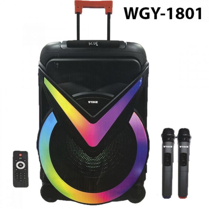 Караоке тонколона 18 инча с микрофон и дистанципонно