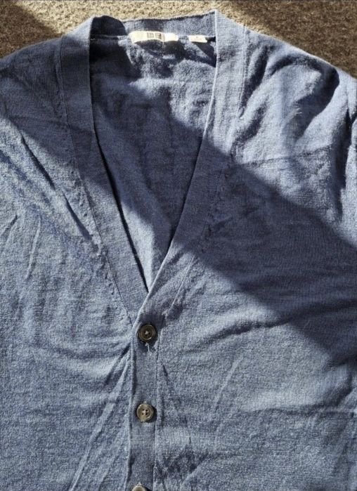 Cardigan/Pulover bărbătesc Uniqlo, 100% lână (Woolmark) - Mărimea M