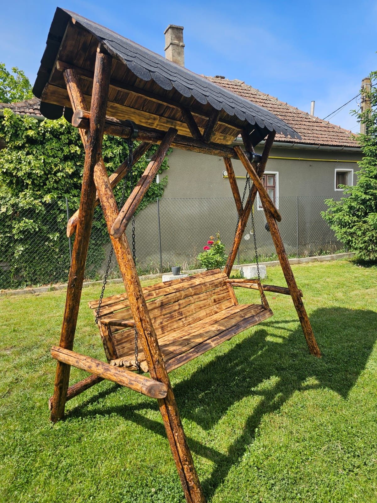 Vand balansoar lemn rustic