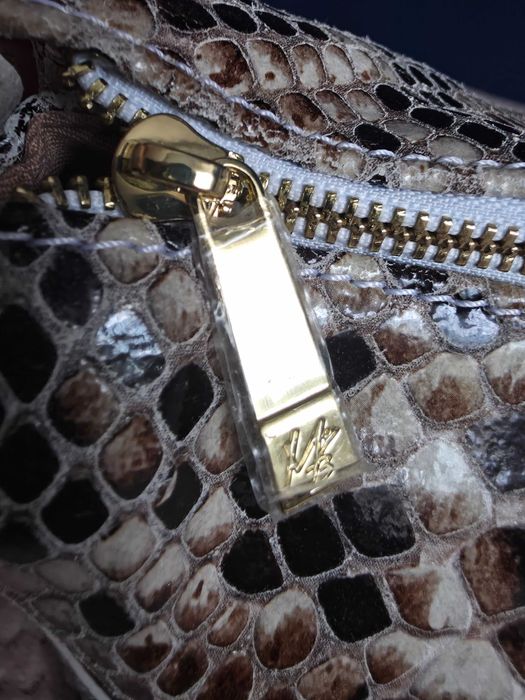 Geantă Piele Naturală MY BEST BAG FIRENZE -Snake Print (Made in Italy)