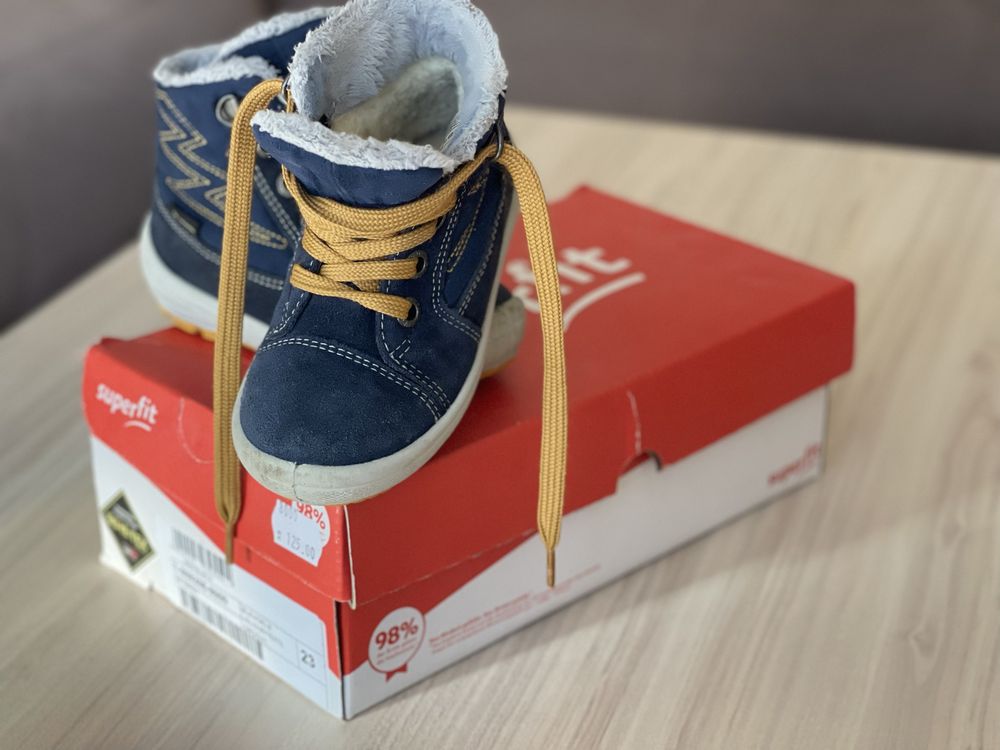 Водоустойчиви детски зимни обувки/апрески Superfit Gore-tex 23 размер