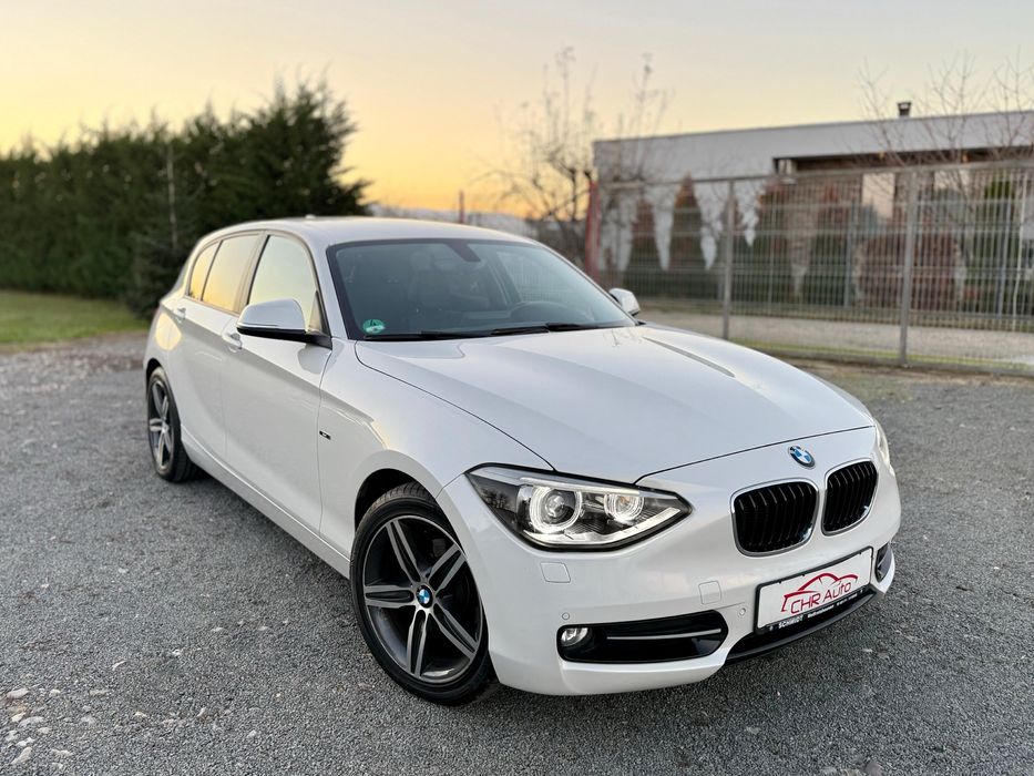 BMW Seria 1 SportLine 2013, 2.0d 143cp Euro5, Alb perlat, Navi, PDC