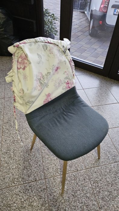 set mobila masa rotunda cu 6 scaune bucatarie