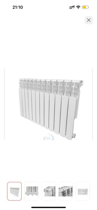 Радиатор алюминиевый секция :10.  Шт-5 новый