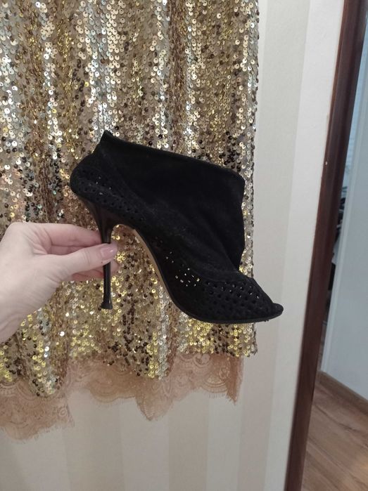 Туфли натуральная замша