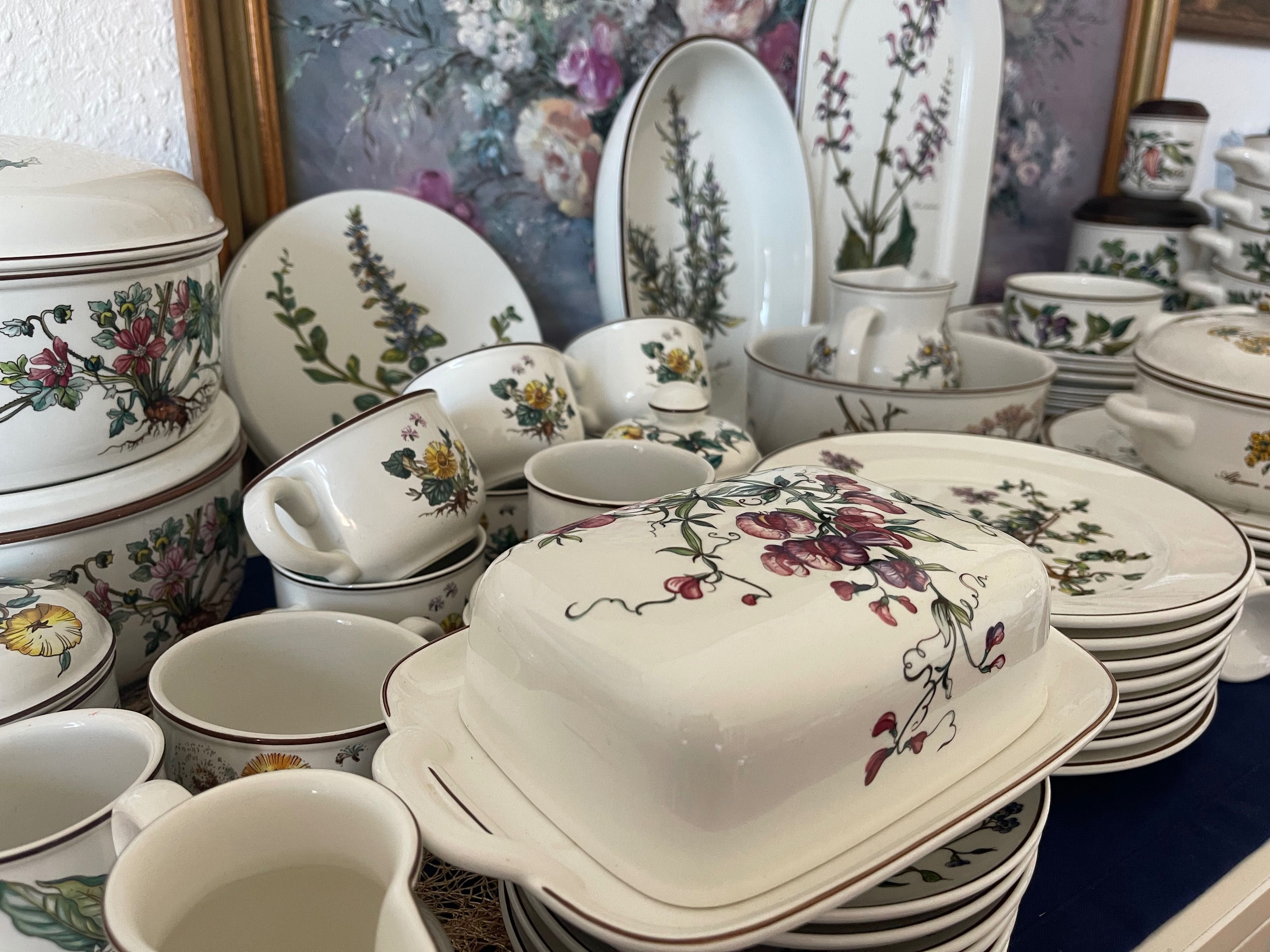 Ботаника ма Villeroy & Boch сервиз 71  части хранене и кафе