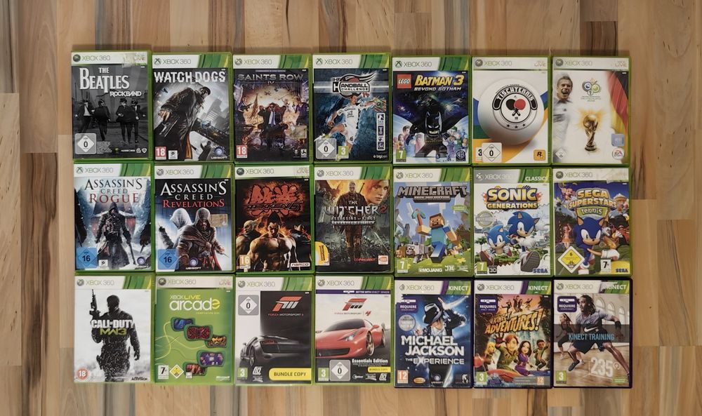 Minecraft Tekken Motorsport Assasins Beatles Michael Jackson Kinect