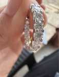 Cercei cu moissanite 2,6 CT