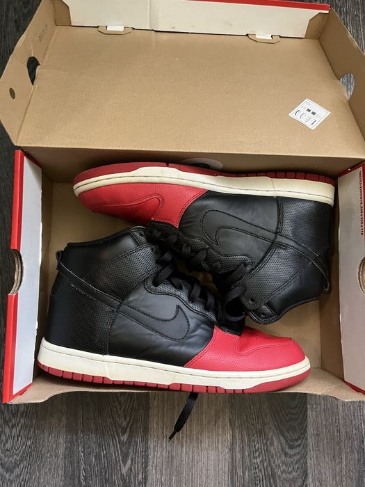 Nike Dunk High Bred Уникални Естествена Кожа