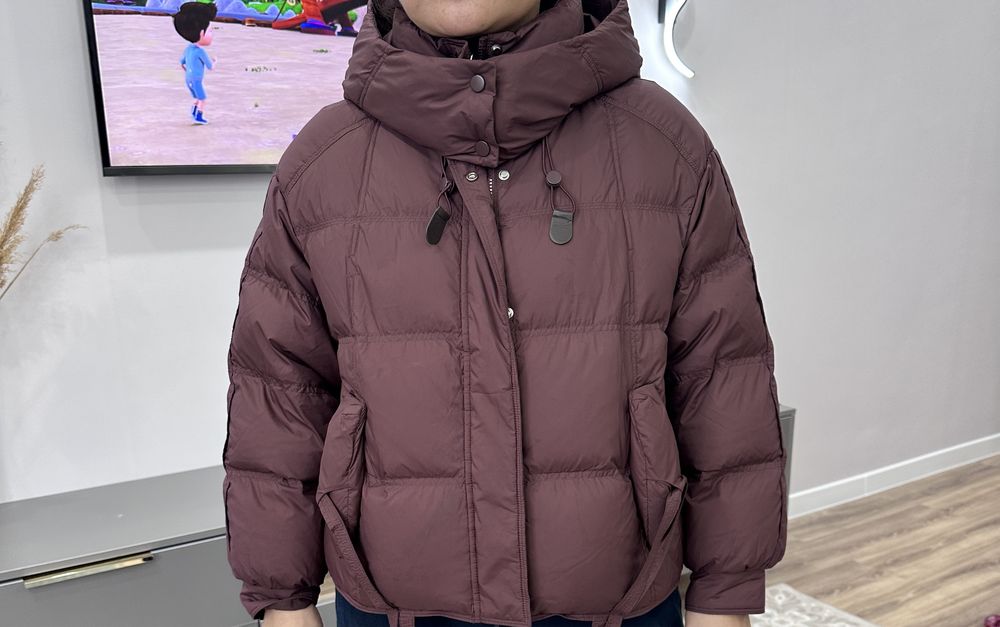 бордовой куртка S M