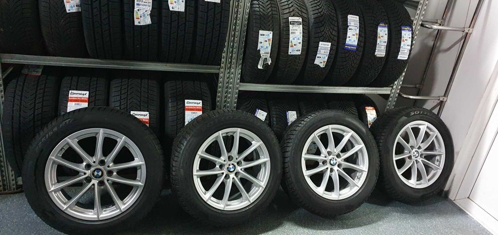 Jante BMW Seria 5 G30 G31 Anvelope iarna Continental 225 55 17
