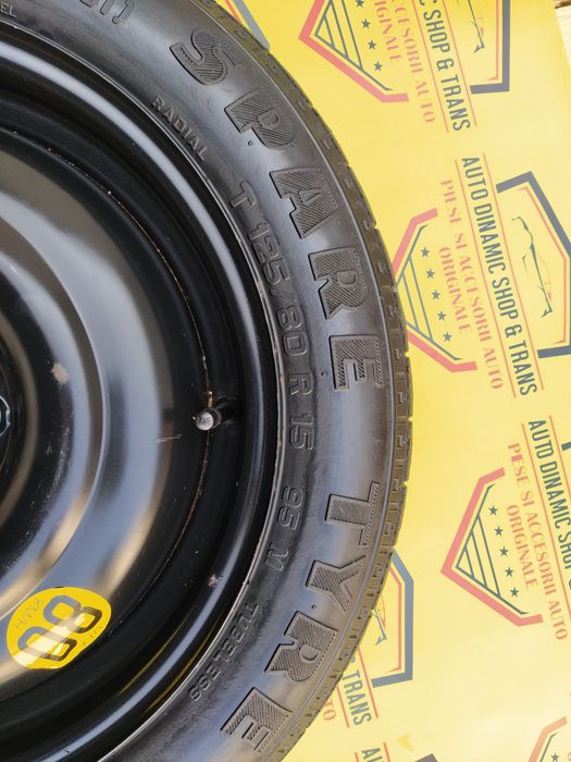 Roata rezerva slim SH originala Ford  R15  125/80/15 4X108