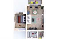 De vanzare apartament 2 camere studio / decomandat