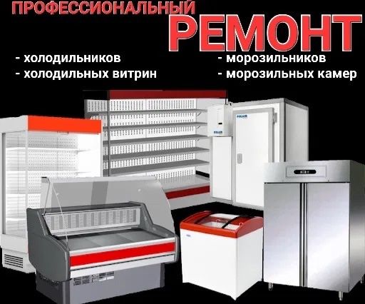 Ремонт холодильников Ремонт витрин морозильных камер,на дому