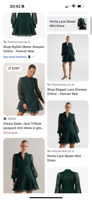 Rochie verde din dantela cu nasturi bijuterie