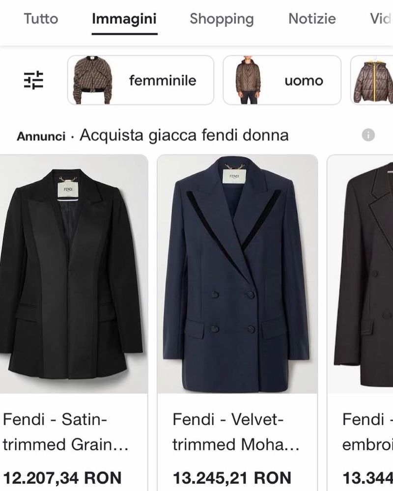 Sacou dama FENDI