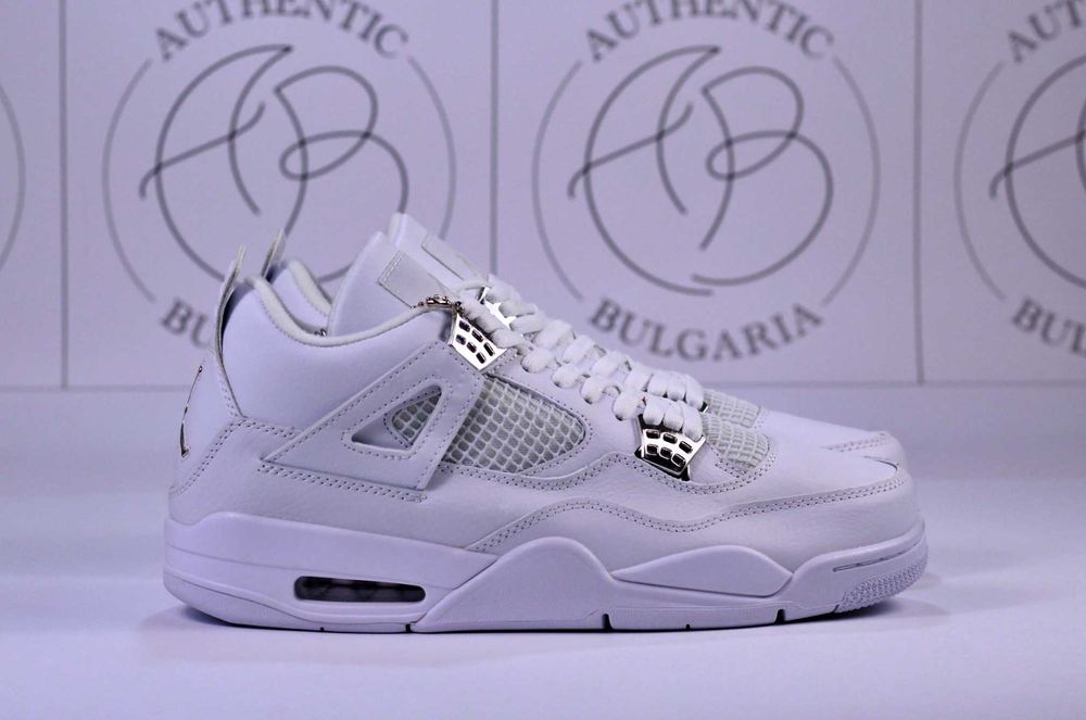 Nike Air Jordan Retro 4 Military Blue Off-White PSG Pure Money Обувки