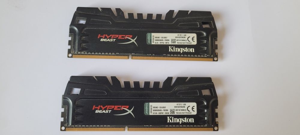 KIT RAM Kingston HyperX BEAST 8gb 8go 2 X 4GO 4GB DDR3 1600MHz KHX16C9