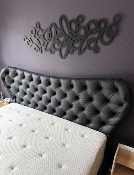 Pat Premium 160x200 Chesterfield Negru Easy Water Clean | mobila Dalin