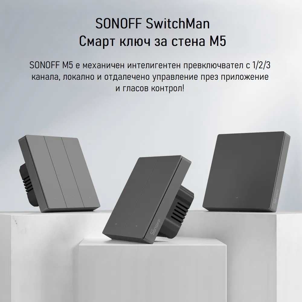 SONOFF SwitchMan M5-80 – Интелигентен стенен превключвател