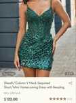 Rochie verde cu paiete si corset