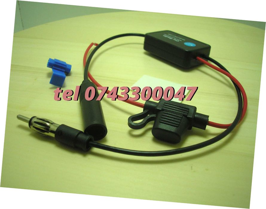 Amplificator Semnal Antena Radio Auto Fm 12v