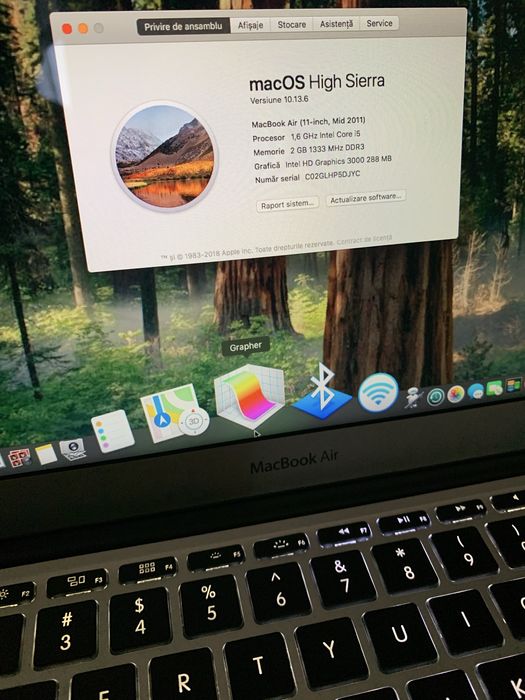 Laptop MacBook Air Slim intel core i5,Display 11,6,Tastatura luminata.