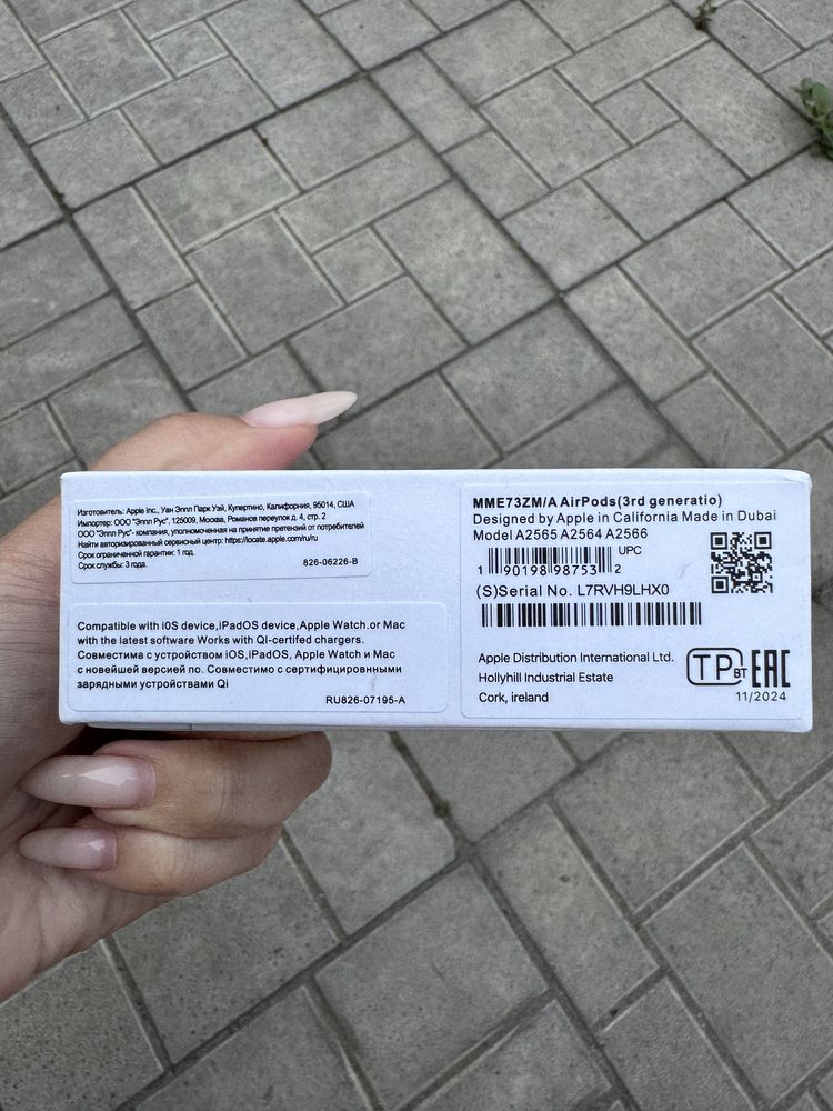 Airpods 3, оригинал, запечатанные