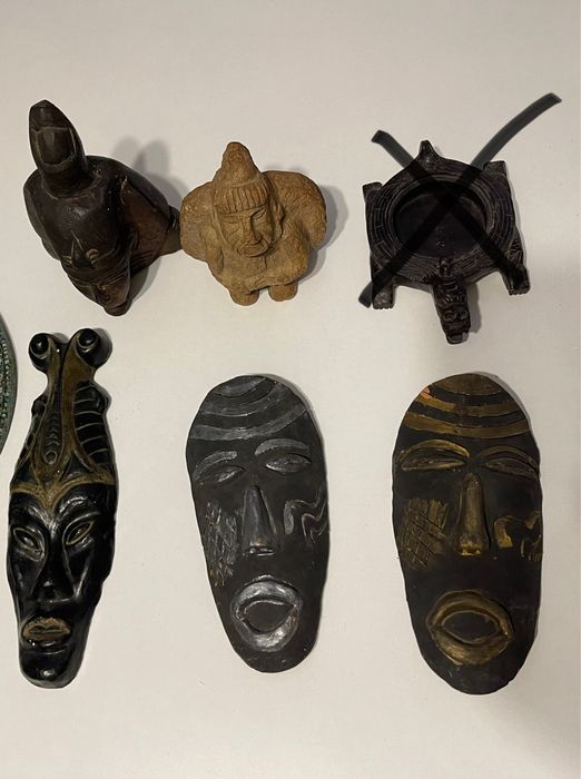 Figurine din piatra, masti ceramica