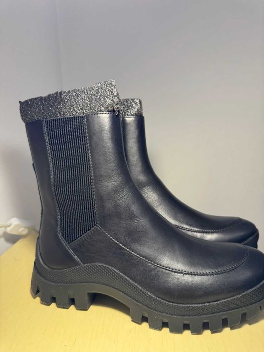 Сапоги Челси DKNY новые, кожаные, 37,5-38