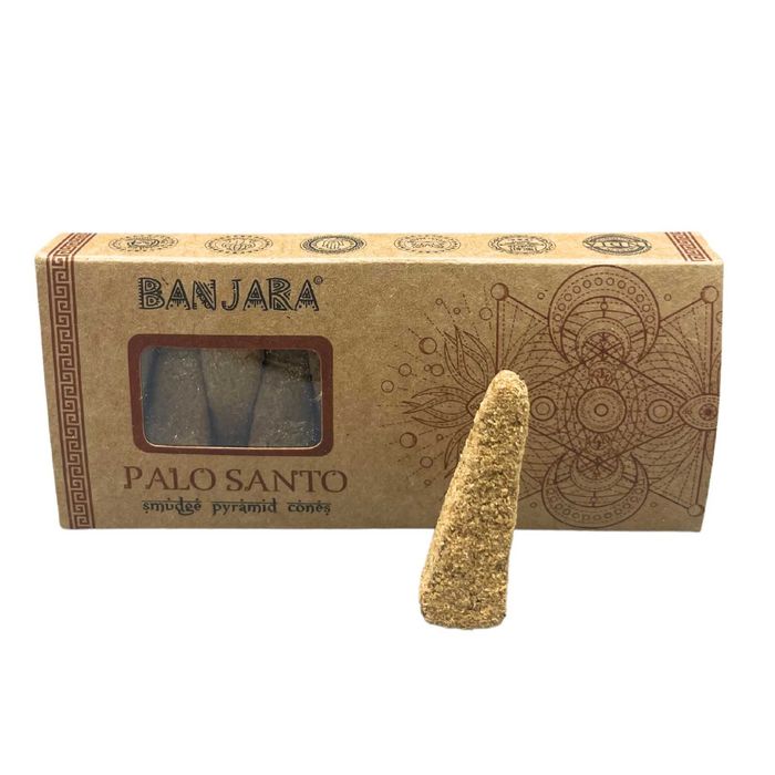 Conuri parfumate pentru fumigație Banjara din rășină de Palo Santo