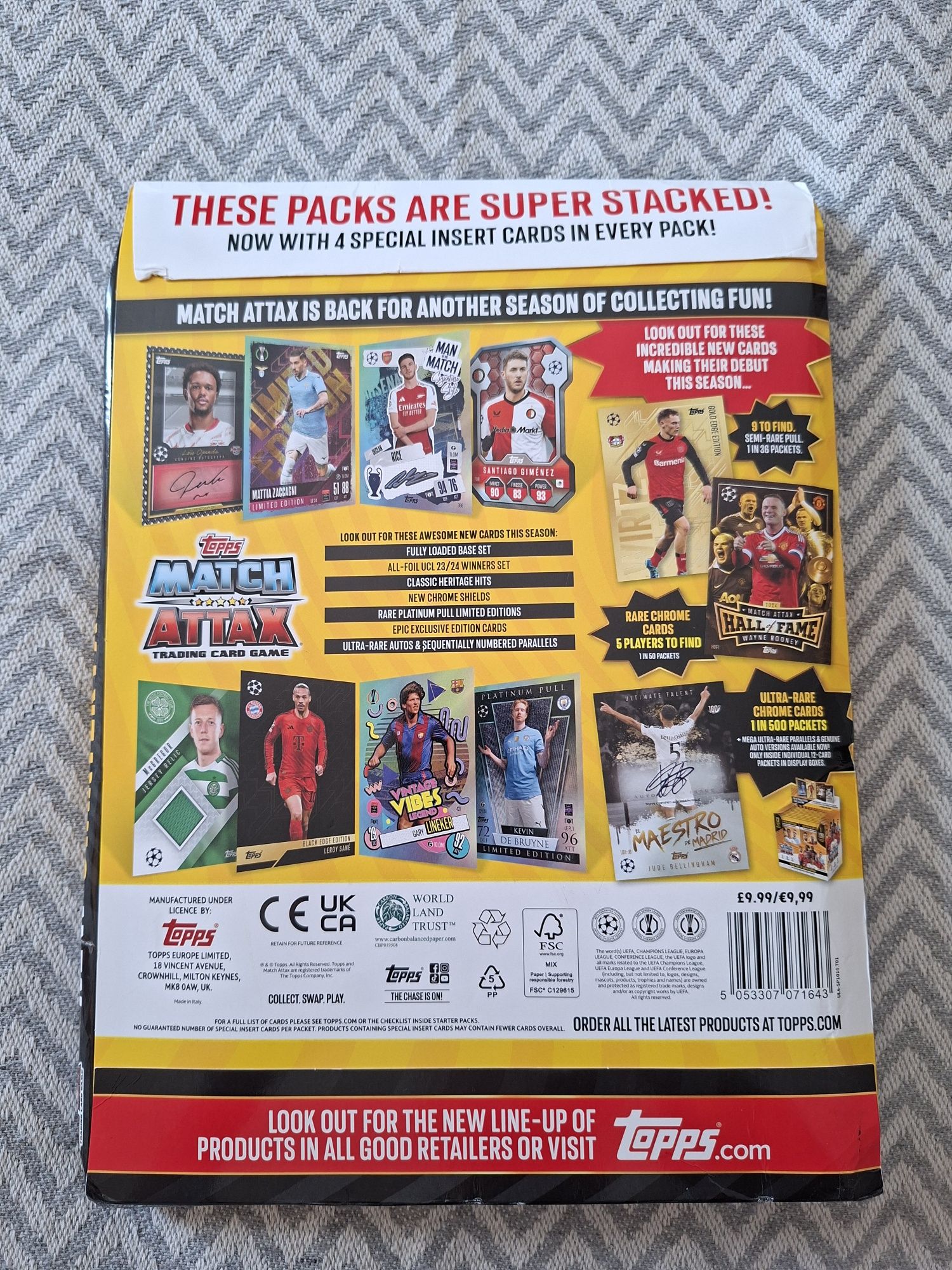 Стартов пакет Topps Match Attax за сезон 2024/25