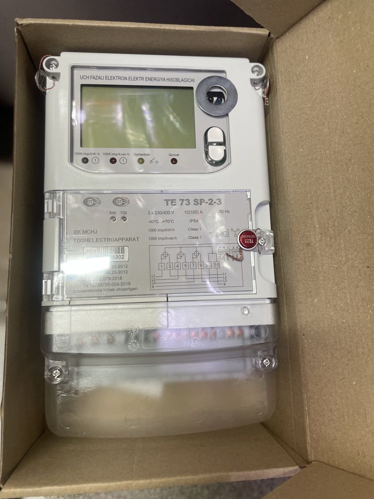 Schetchik TE 73 SP-2-3#wo’chik#sho’chik#elektro hisoblagich 3 faza