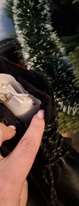 s.Oliver Кожени боти с масивен ток черни, 39 номер