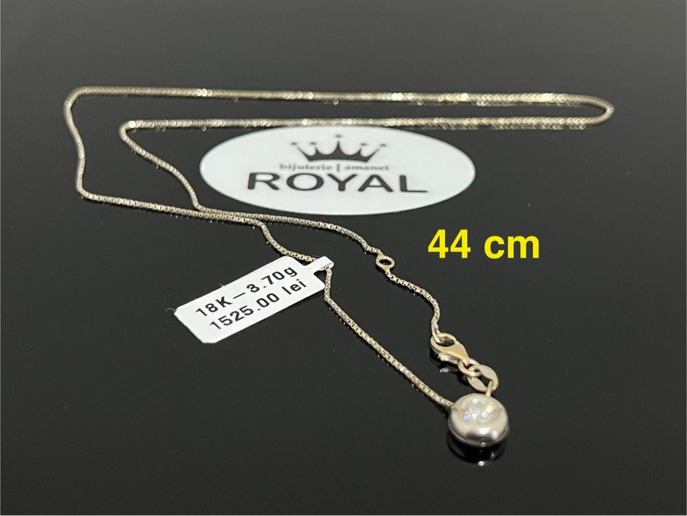 Bijuteria Royal CB : Lant aur alb 18k 3,70 grame