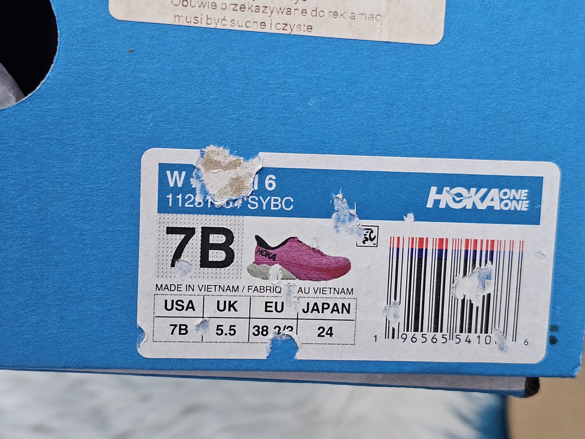 Hoka Arash 6 оригинални дамски сникърси 38  2/3 нови