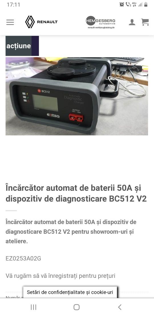 Incarcator automat baterii 50A,dispozitiv diagnosticare BC512